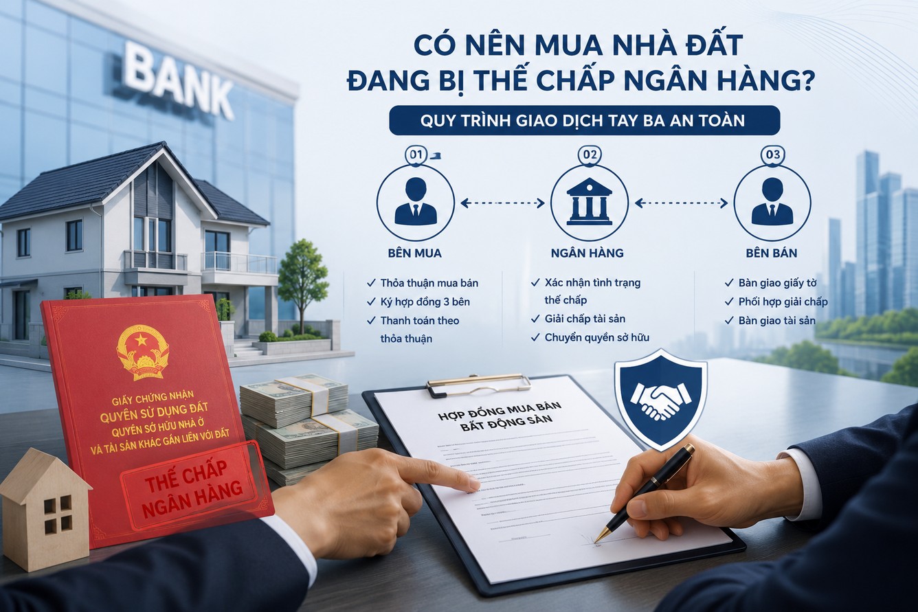 có nên mua đất đang thế chấp ngân hàng